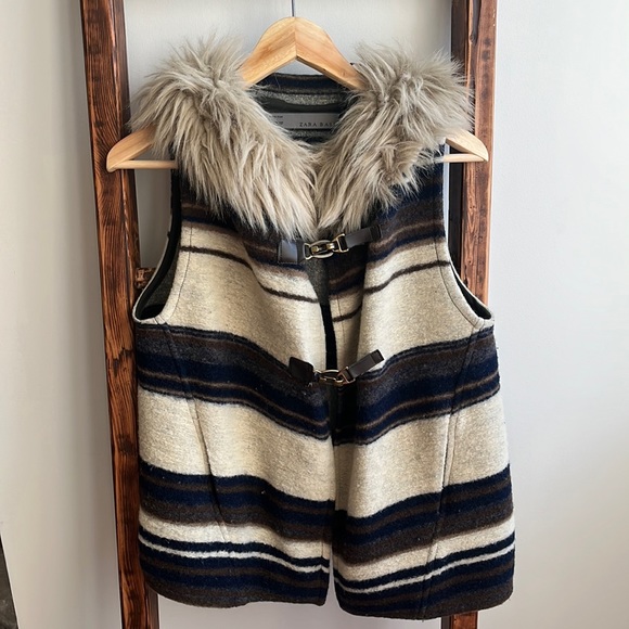 Zara furry Fall vest - Picture 1 of 7